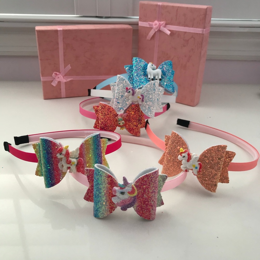 Unicorn mermaid sparkly cute headbands